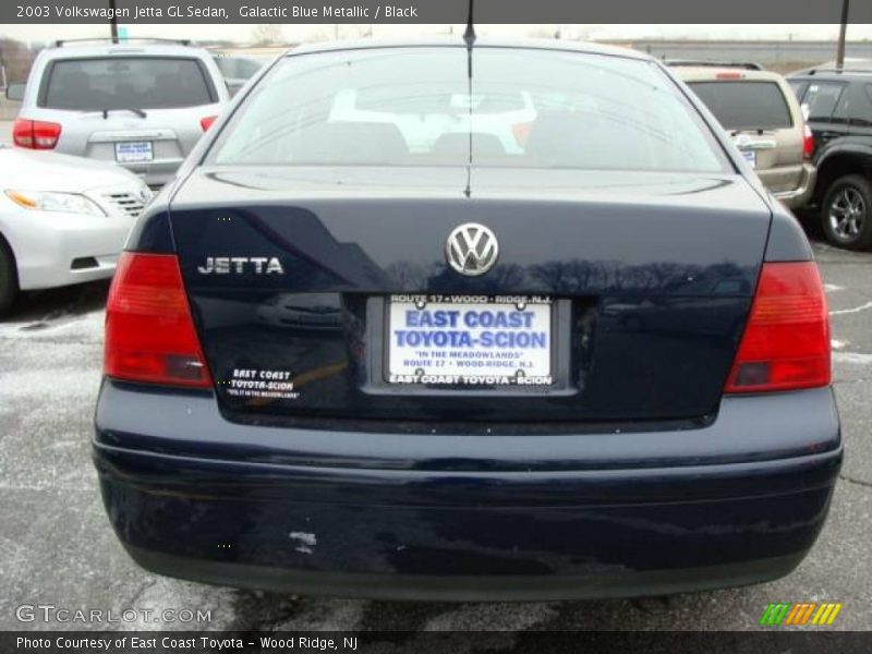 Galactic Blue Metallic / Black 2003 Volkswagen Jetta GL Sedan