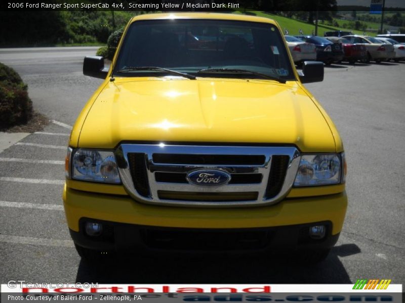 Screaming Yellow / Medium Dark Flint 2006 Ford Ranger Sport SuperCab 4x4