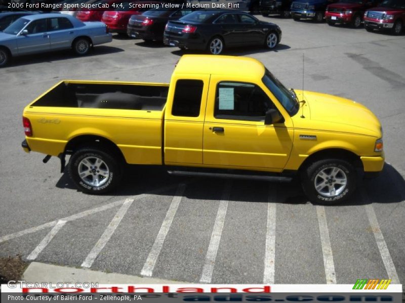 Screaming Yellow / Medium Dark Flint 2006 Ford Ranger Sport SuperCab 4x4