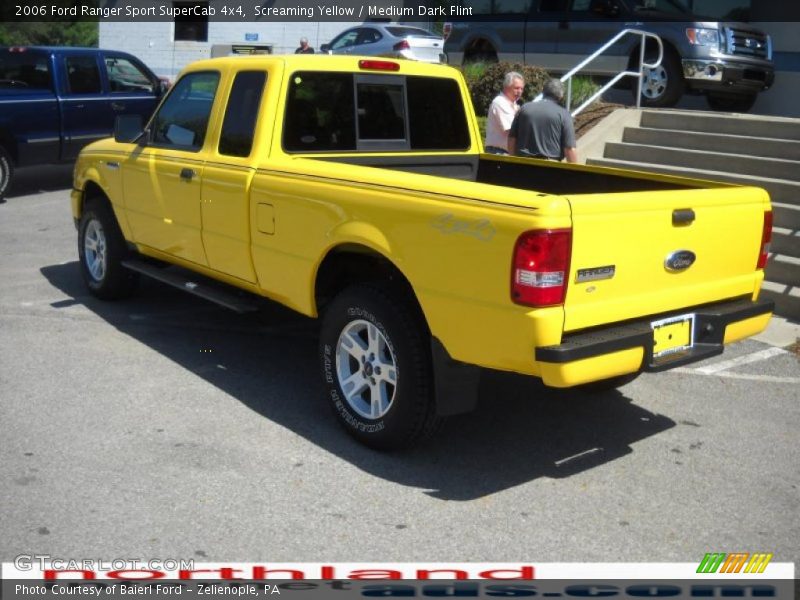Screaming Yellow / Medium Dark Flint 2006 Ford Ranger Sport SuperCab 4x4