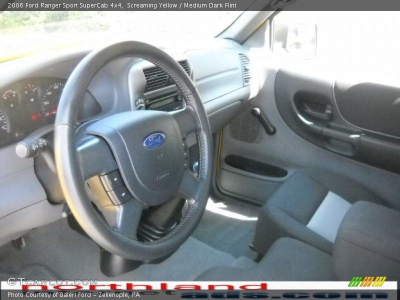 Screaming Yellow / Medium Dark Flint 2006 Ford Ranger Sport SuperCab 4x4