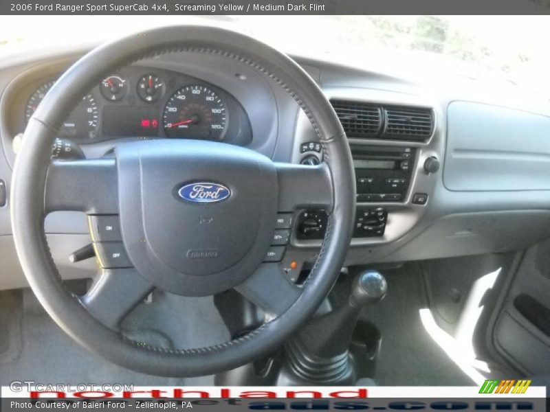 Screaming Yellow / Medium Dark Flint 2006 Ford Ranger Sport SuperCab 4x4
