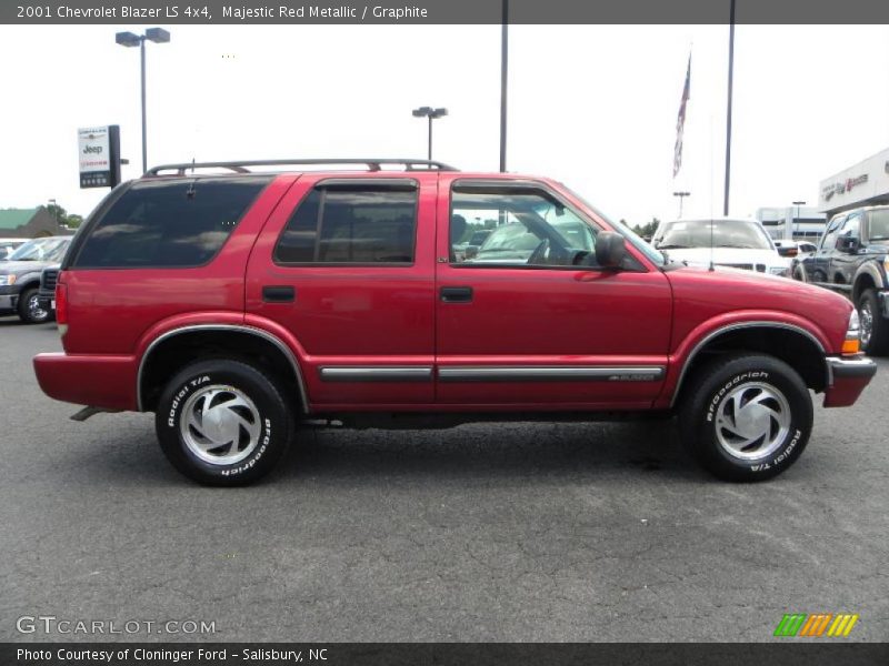 Majestic Red Metallic / Graphite 2001 Chevrolet Blazer LS 4x4