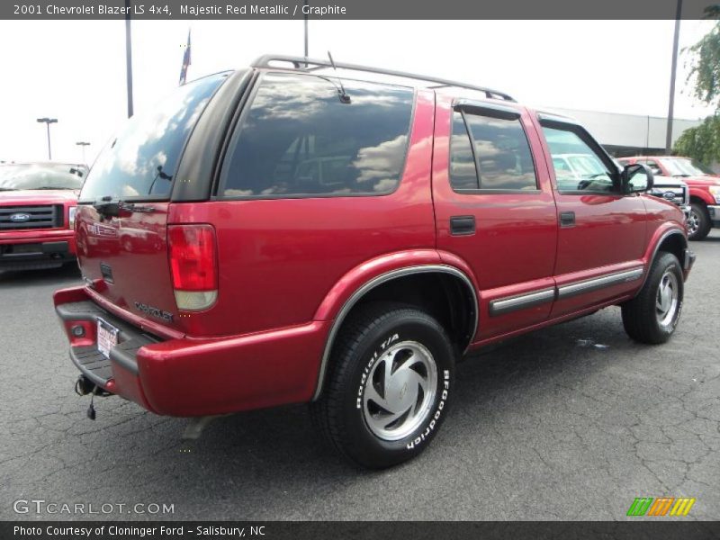 Majestic Red Metallic / Graphite 2001 Chevrolet Blazer LS 4x4