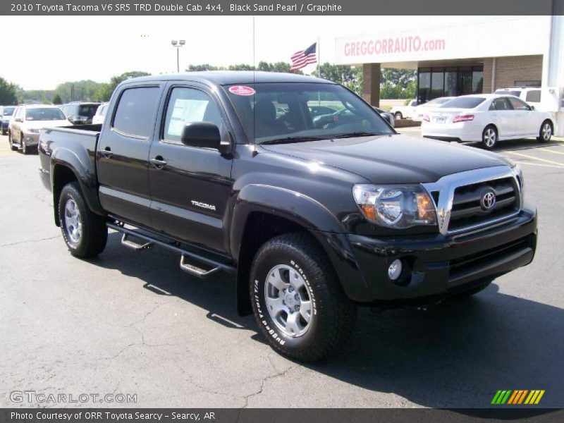 Black Sand Pearl / Graphite 2010 Toyota Tacoma V6 SR5 TRD Double Cab 4x4