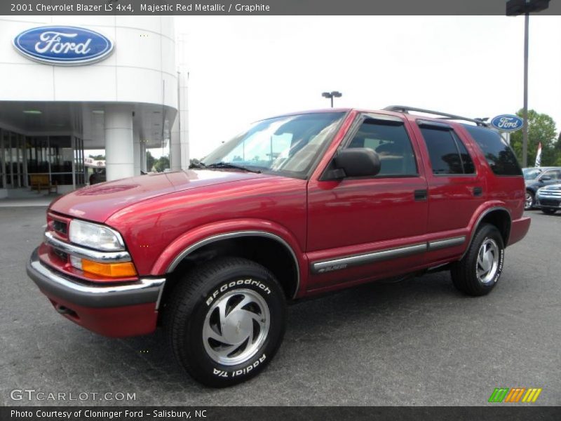 Majestic Red Metallic / Graphite 2001 Chevrolet Blazer LS 4x4