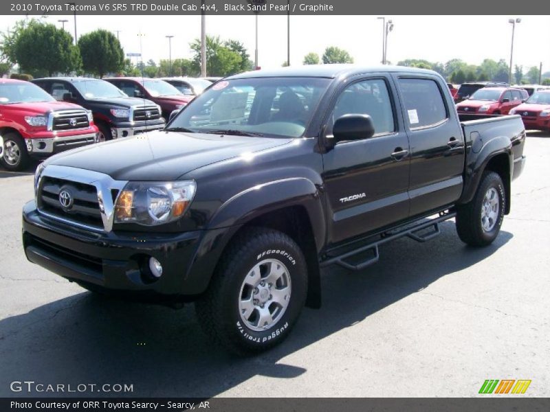 Black Sand Pearl / Graphite 2010 Toyota Tacoma V6 SR5 TRD Double Cab 4x4