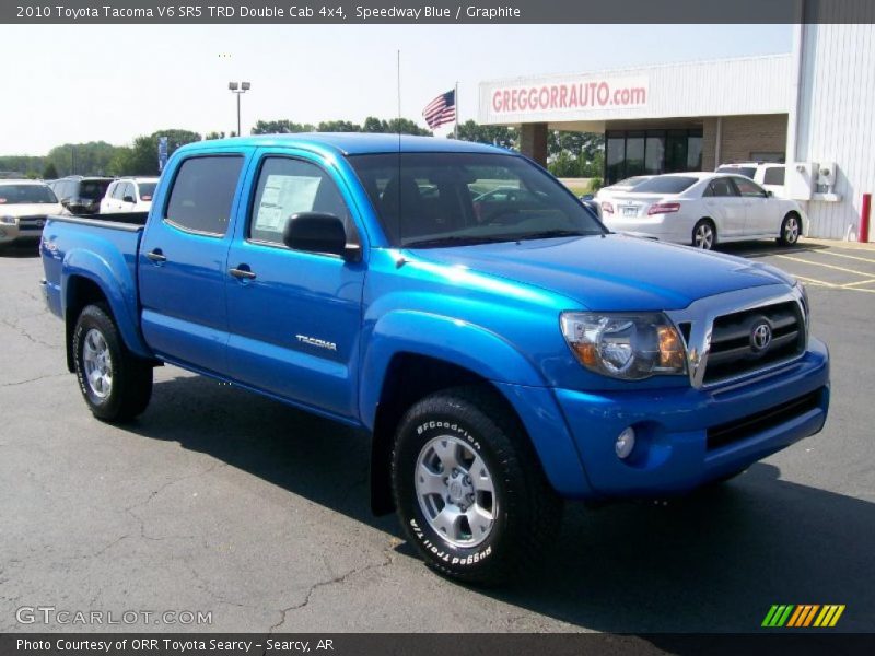 Speedway Blue / Graphite 2010 Toyota Tacoma V6 SR5 TRD Double Cab 4x4