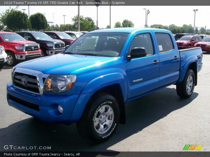 Speedway Blue / Graphite 2010 Toyota Tacoma V6 SR5 TRD Double Cab 4x4
