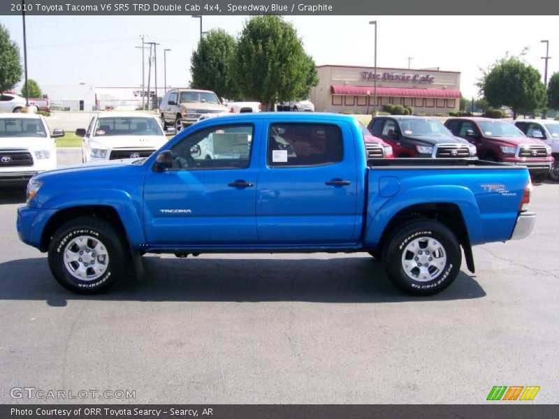 Speedway Blue / Graphite 2010 Toyota Tacoma V6 SR5 TRD Double Cab 4x4