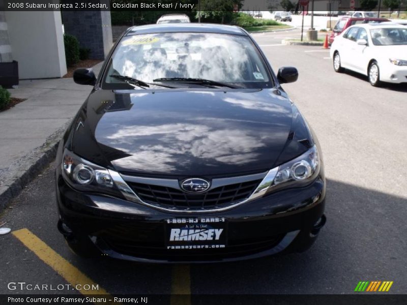 Obsidian Black Pearl / Ivory 2008 Subaru Impreza 2.5i Sedan