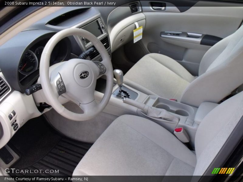 Obsidian Black Pearl / Ivory 2008 Subaru Impreza 2.5i Sedan