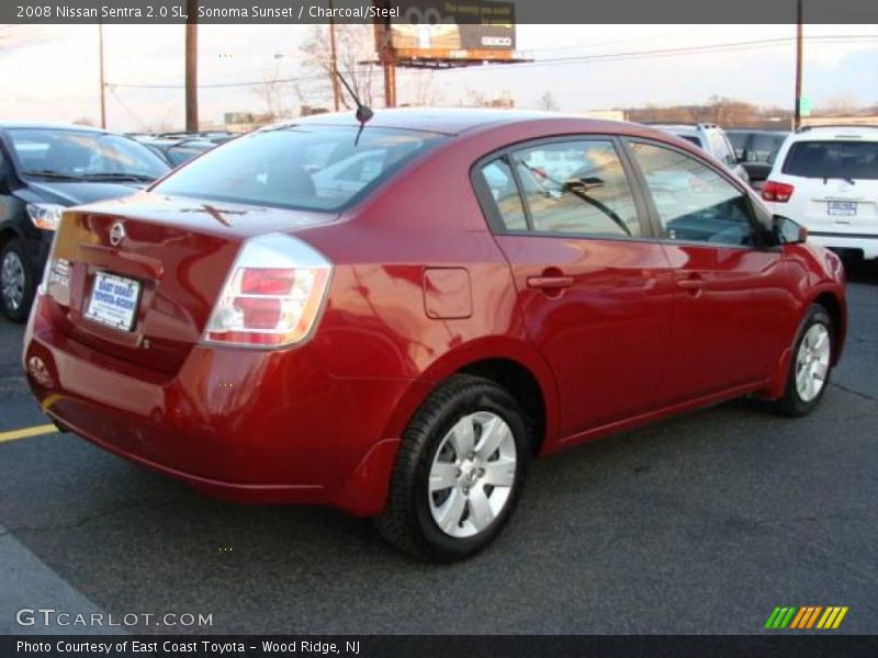 Sonoma Sunset / Charcoal/Steel 2008 Nissan Sentra 2.0 SL
