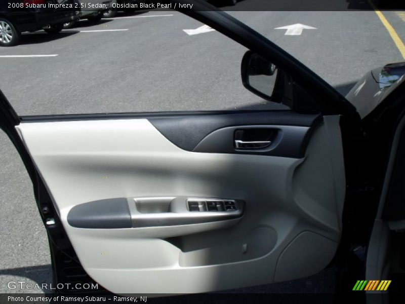 Obsidian Black Pearl / Ivory 2008 Subaru Impreza 2.5i Sedan