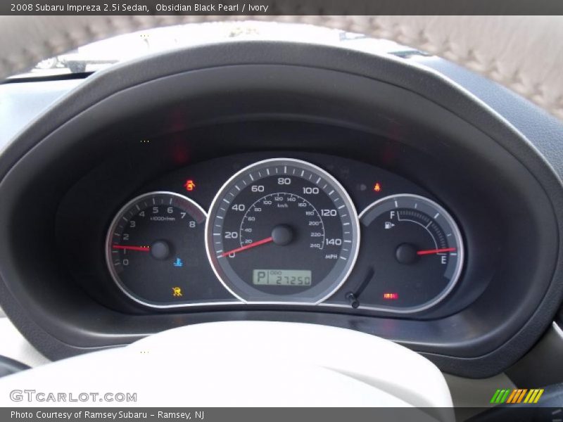 Obsidian Black Pearl / Ivory 2008 Subaru Impreza 2.5i Sedan