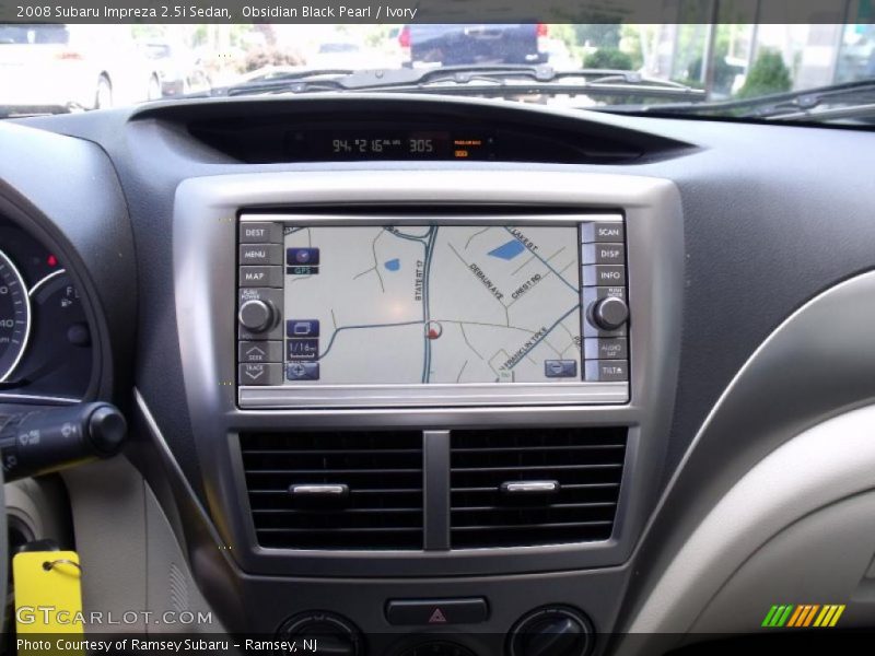 Obsidian Black Pearl / Ivory 2008 Subaru Impreza 2.5i Sedan