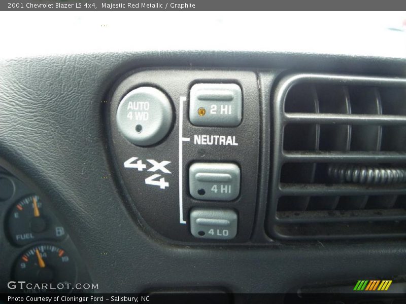 Majestic Red Metallic / Graphite 2001 Chevrolet Blazer LS 4x4