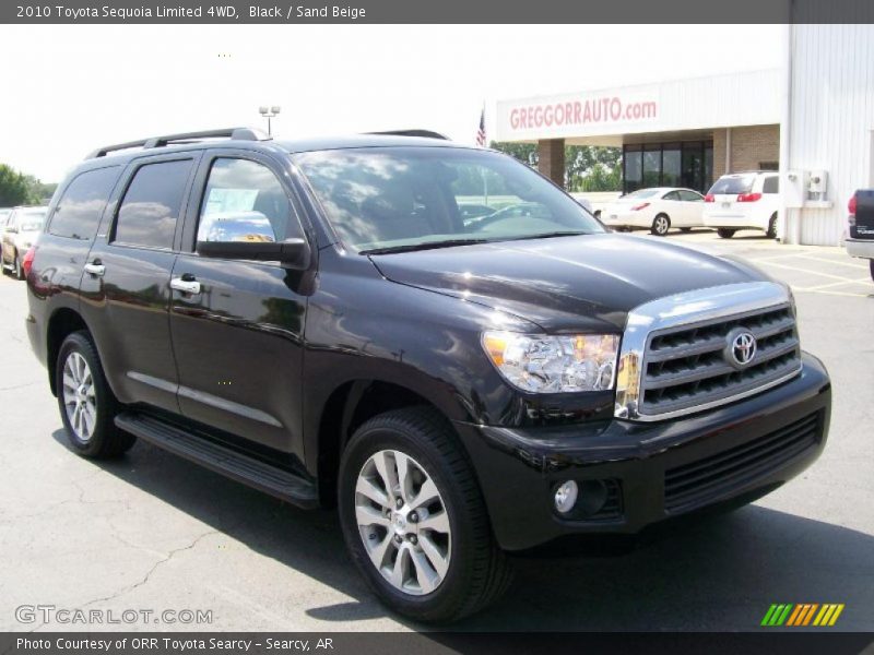 Black / Sand Beige 2010 Toyota Sequoia Limited 4WD