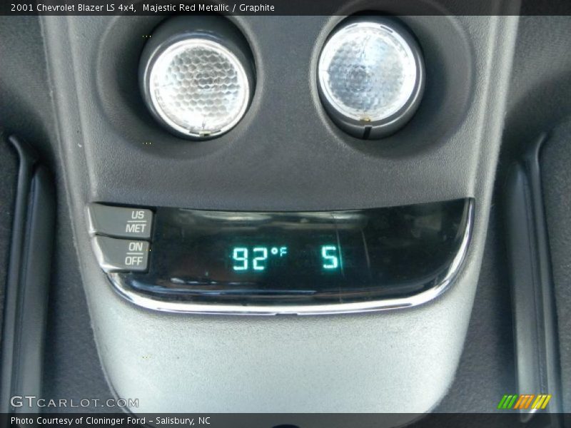 Majestic Red Metallic / Graphite 2001 Chevrolet Blazer LS 4x4