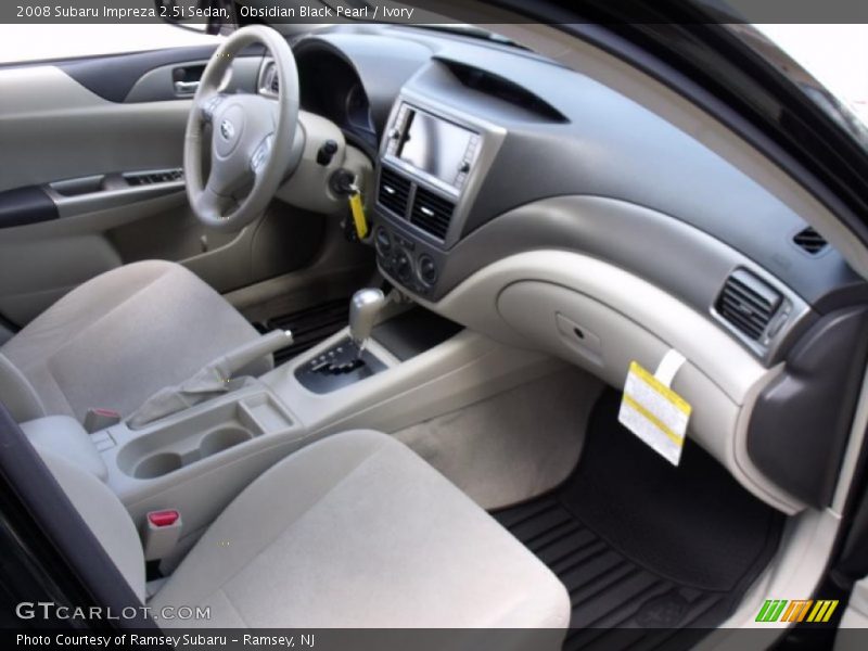 Obsidian Black Pearl / Ivory 2008 Subaru Impreza 2.5i Sedan