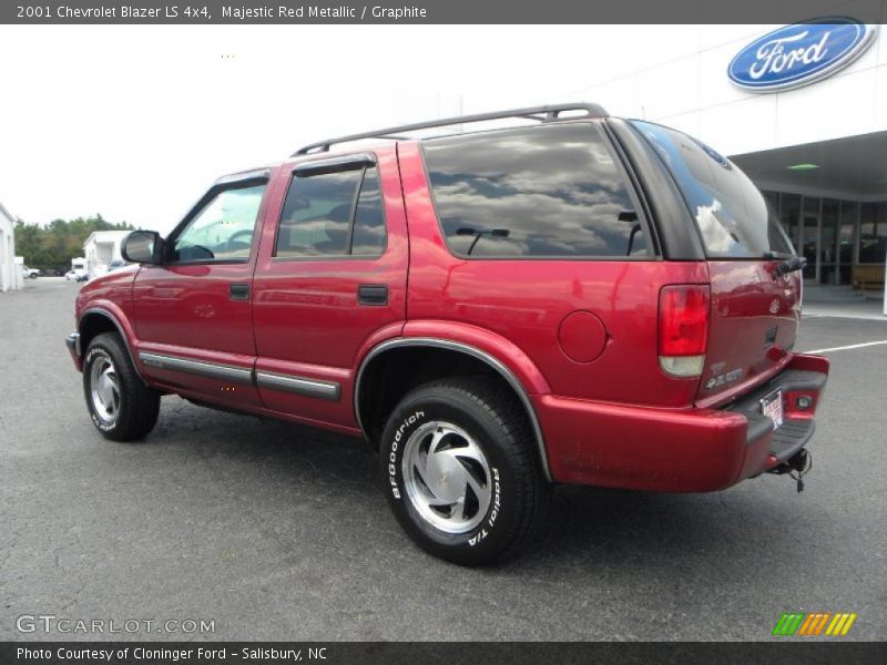 Majestic Red Metallic / Graphite 2001 Chevrolet Blazer LS 4x4