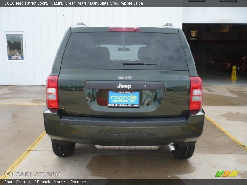 Natural Green Pearl / Dark Slate Gray/Pebble Beige 2010 Jeep Patriot Sport