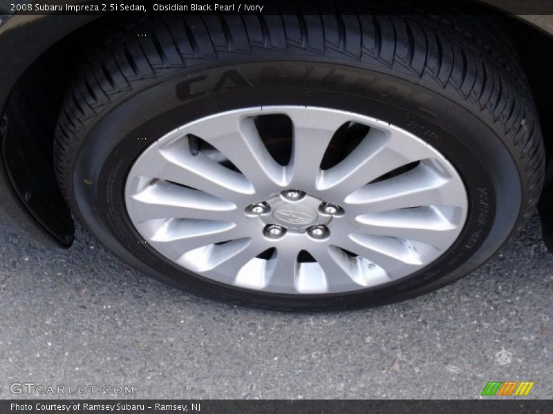 Obsidian Black Pearl / Ivory 2008 Subaru Impreza 2.5i Sedan