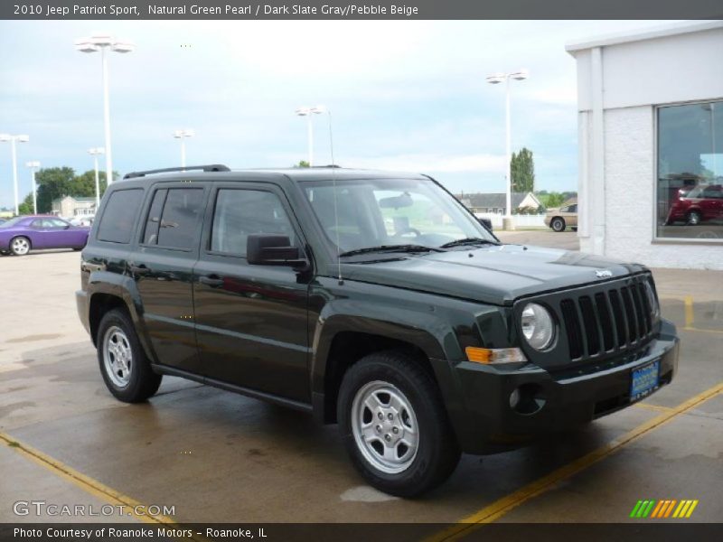 Natural Green Pearl / Dark Slate Gray/Pebble Beige 2010 Jeep Patriot Sport