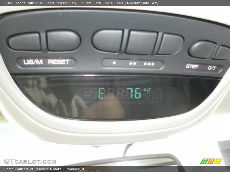 Brilliant Black Crystal Pearl / Medium Slate Gray 2008 Dodge Ram 1500 Sport Regular Cab