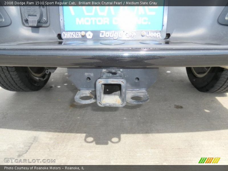 Brilliant Black Crystal Pearl / Medium Slate Gray 2008 Dodge Ram 1500 Sport Regular Cab