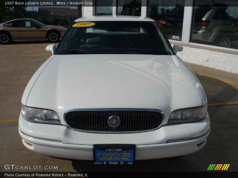 White / Medium Gray 1997 Buick LeSabre Limited