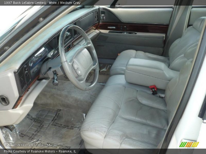White / Medium Gray 1997 Buick LeSabre Limited
