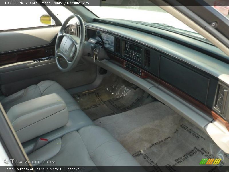 White / Medium Gray 1997 Buick LeSabre Limited