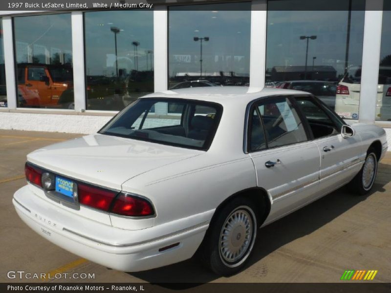 White / Medium Gray 1997 Buick LeSabre Limited