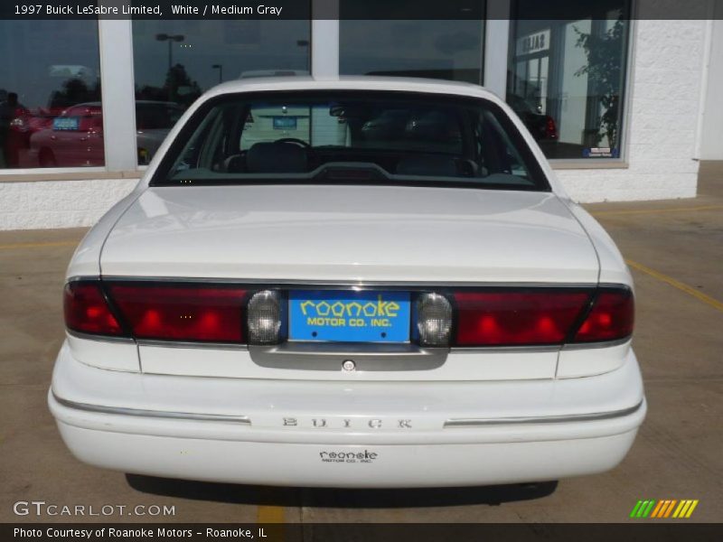 White / Medium Gray 1997 Buick LeSabre Limited