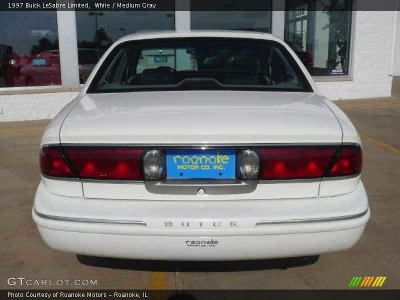 White / Medium Gray 1997 Buick LeSabre Limited