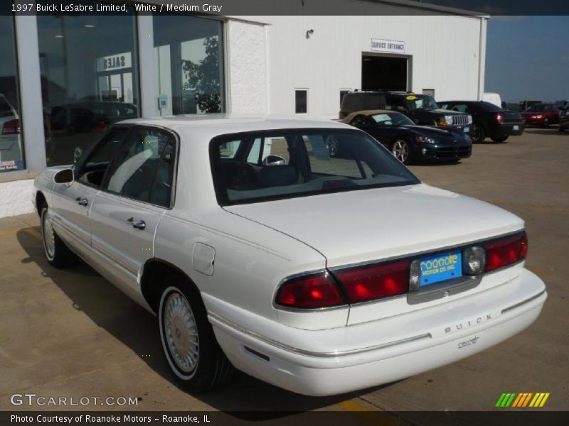White / Medium Gray 1997 Buick LeSabre Limited