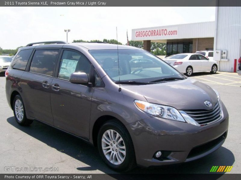 Predawn Gray Mica / Light Gray 2011 Toyota Sienna XLE
