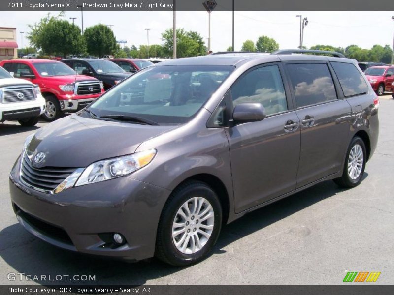 Predawn Gray Mica / Light Gray 2011 Toyota Sienna XLE