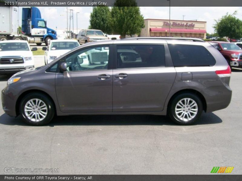 Predawn Gray Mica / Light Gray 2011 Toyota Sienna XLE