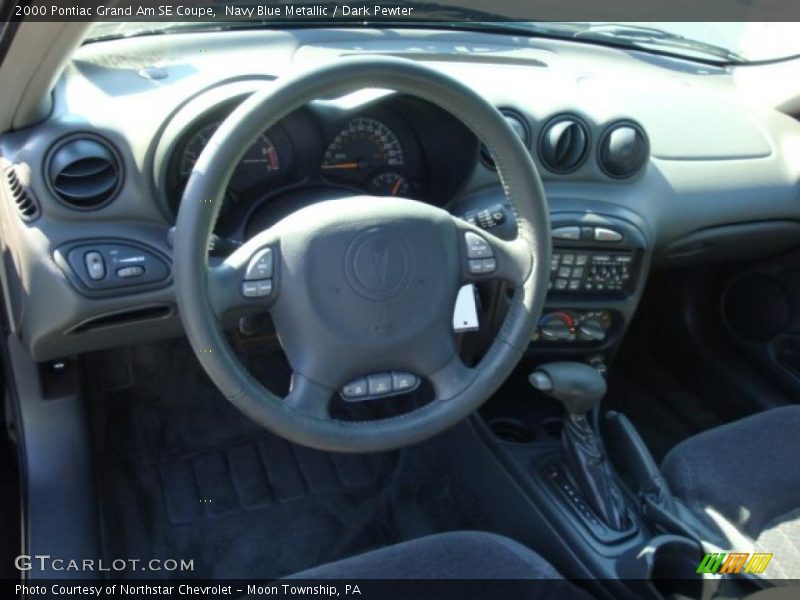 Navy Blue Metallic / Dark Pewter 2000 Pontiac Grand Am SE Coupe