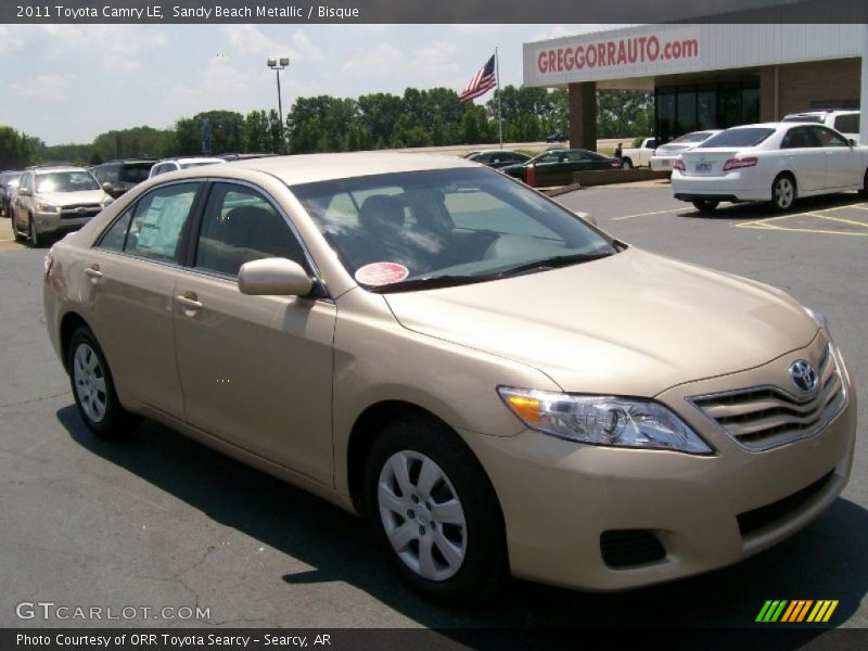 Sandy Beach Metallic / Bisque 2011 Toyota Camry LE
