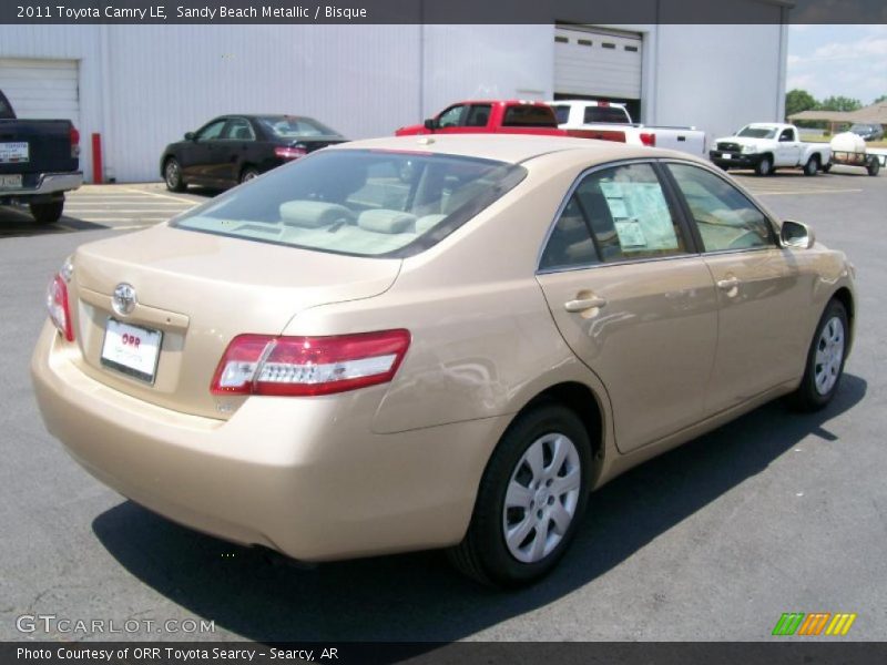 Sandy Beach Metallic / Bisque 2011 Toyota Camry LE