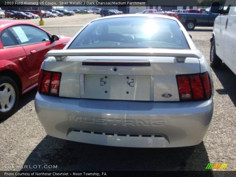 Silver Metallic / Dark Charcoal/Medium Parchment 2003 Ford Mustang V6 Coupe