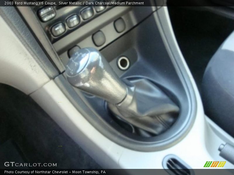 Silver Metallic / Dark Charcoal/Medium Parchment 2003 Ford Mustang V6 Coupe