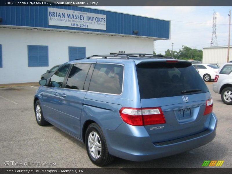 Ocean Mist Metallic / Gray 2007 Honda Odyssey EX-L