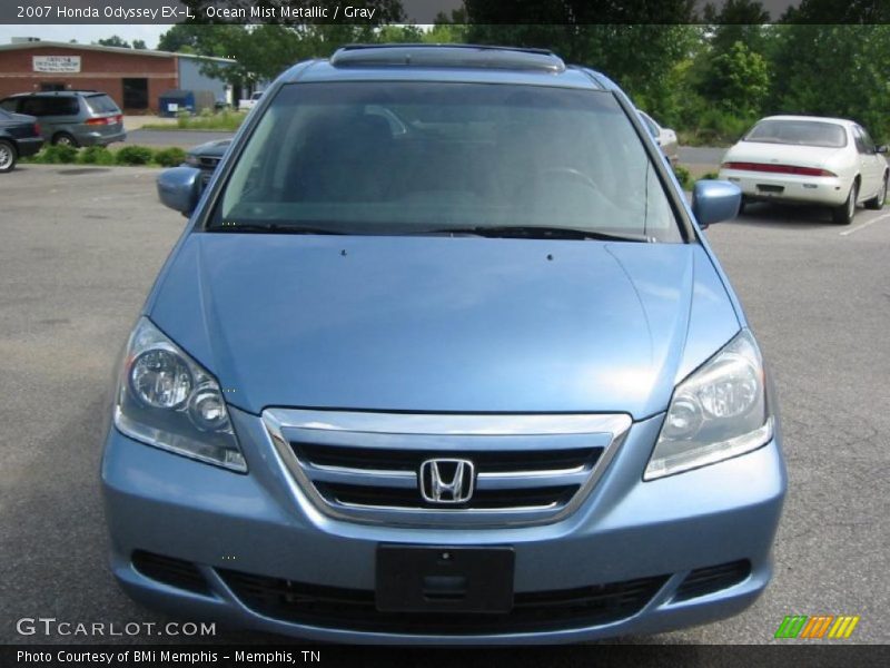 Ocean Mist Metallic / Gray 2007 Honda Odyssey EX-L