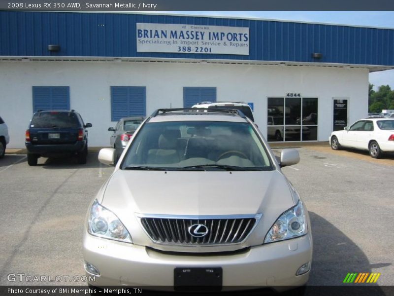 Savannah Metallic / Ivory 2008 Lexus RX 350 AWD