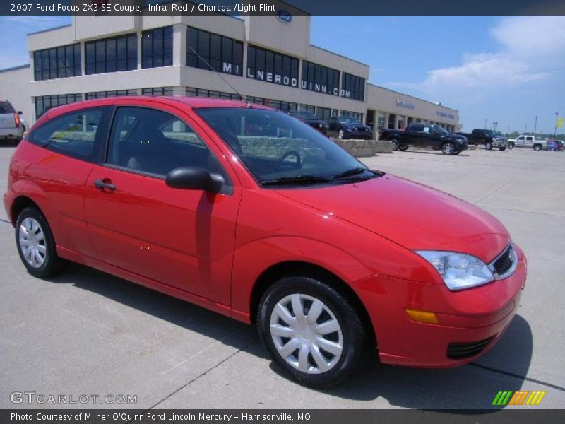 Infra-Red / Charcoal/Light Flint 2007 Ford Focus ZX3 SE Coupe