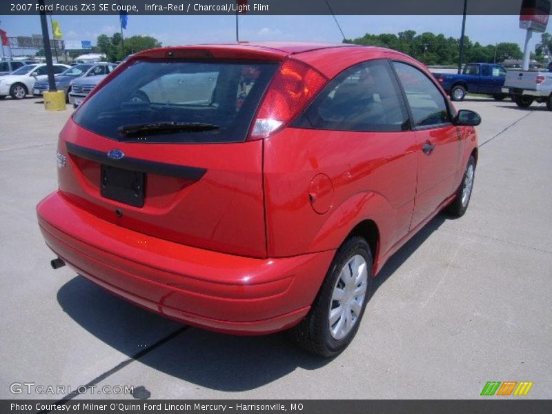 Infra-Red / Charcoal/Light Flint 2007 Ford Focus ZX3 SE Coupe